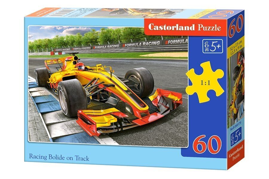 Puzzle 60 Racing Bolide on Track 066179 цена и информация | Pusled lastele ja täiskasvanutele | hansapost.ee