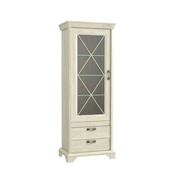 Шкаф-витрина с подсветкой Kashmir, сосна, белый цена и информация | Kashmir Мебель и домашний интерьер | hansapost.ee