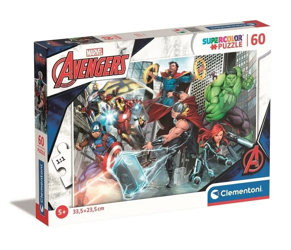 Puzzle 60 Teile Super Color The Avengers цена и информация | Pusled lastele ja täiskasvanutele | hansapost.ee