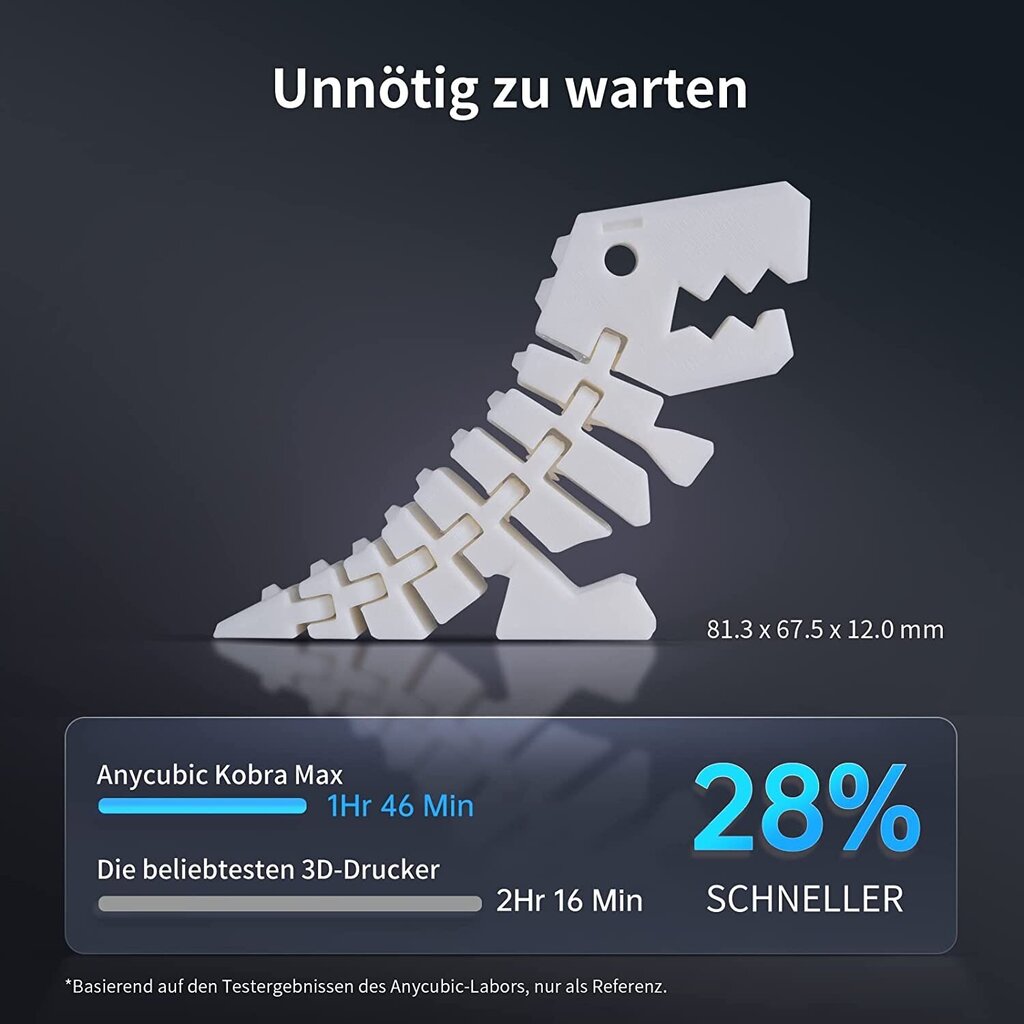 Igakuubiline Kobra Max 3D-printer, automaatne nivelleerimine, ülipõhisoojendus, 400 x 400 x 450 mm hiiglaslik prindimaht, sobib 1,75 mm filamentidega hind ja info | Nutiseadmed ja lisatarvikud | hansapost.ee