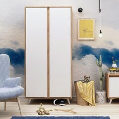 Шкаф Kalune Design Ajumma, коричневый/белый цена и информация | Шкафы | hansapost.ee