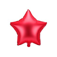 Fooliumist õhupall Täht, punane, 48 cm. hind ja info | Õhupallid | hansapost.ee