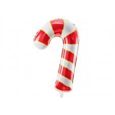 Fooliumist õhupall Candy cane, 50x82cm, punane hind ja info | Õhupallid | hansapost.ee