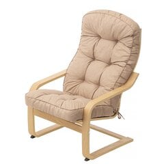 Подушка для кресла Hobbygarden Ikar, бежевый цена и информация | Подушки, наволочки, чехлы | hansapost.ee