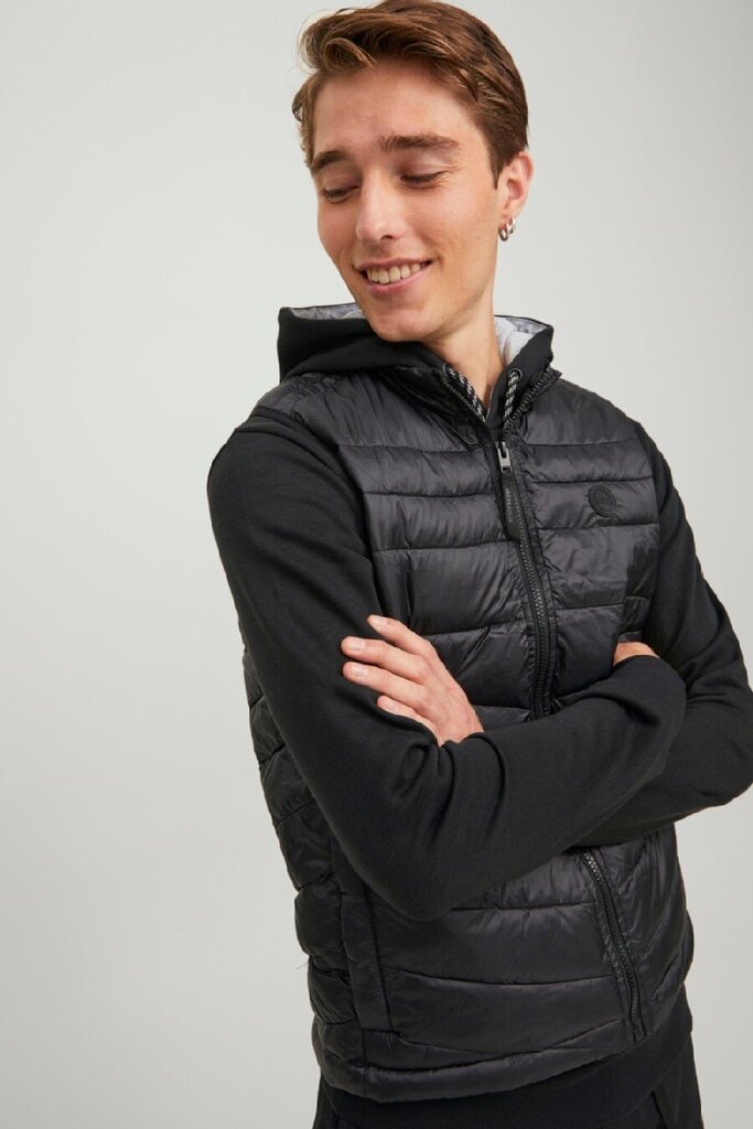 Meeste soe vest Jack & Jones 12211790BLACK-M цена и информация | Vestid meestele | hansapost.ee