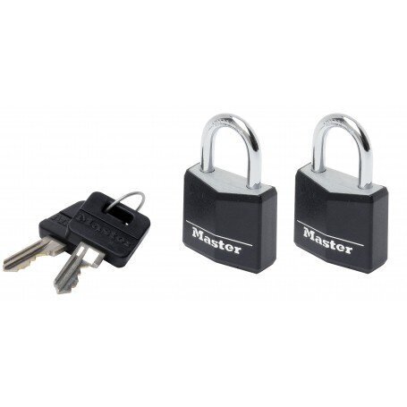 Tabalukk 30 mm, 2 tk, Masterlock 9130EURTBLK цена и информация | Lukud | hansapost.ee