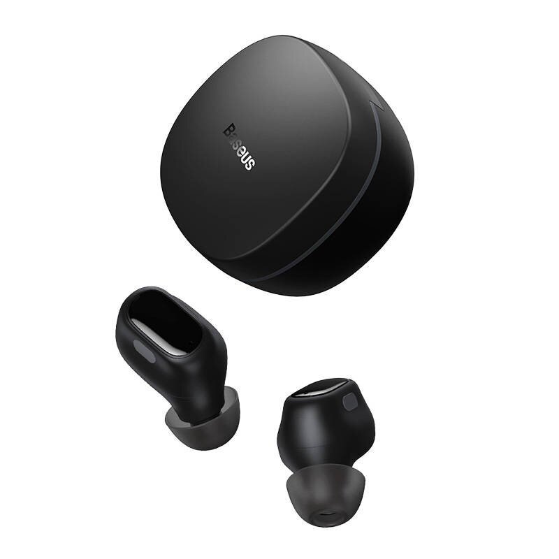 Wireless headphones Baseus Encok WM01, Bluetooth 5.0 (black) цена и информация | Kõrvaklapid | hansapost.ee