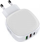 Ldnio Wall charger A3510Q, 2x USB + USB-C, PD + QC 3.0, 32W (white) hind ja info | Laadijad mobiiltelefonidele | hansapost.ee
