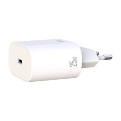 XO Настенное зарядное устройство XO L91, USB-C, 25 Вт + кабель USB-C на Lightning (белый) цена и информация | Зарядные устройства для телефонов | hansapost.ee
