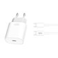 Wall Charger with + USB-C Cable XO L91EU 25W (white) hind ja info | Laadijad mobiiltelefonidele | hansapost.ee