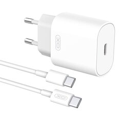 Wall Charger with + USB-C Cable XO L91EU 25W (white) цена и информация | Зарядные устройства для телефонов | hansapost.ee