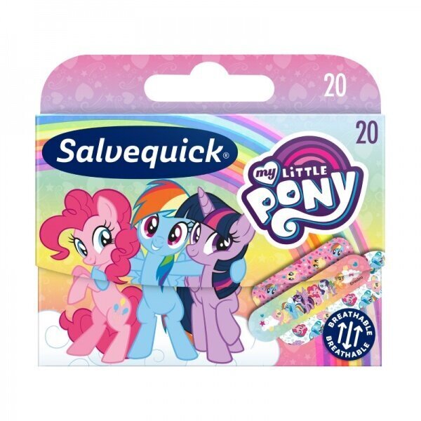 Plaastrid lastele Salvequick My Little Pony, 20 tk. цена и информация | Esmaabi | hansapost.ee