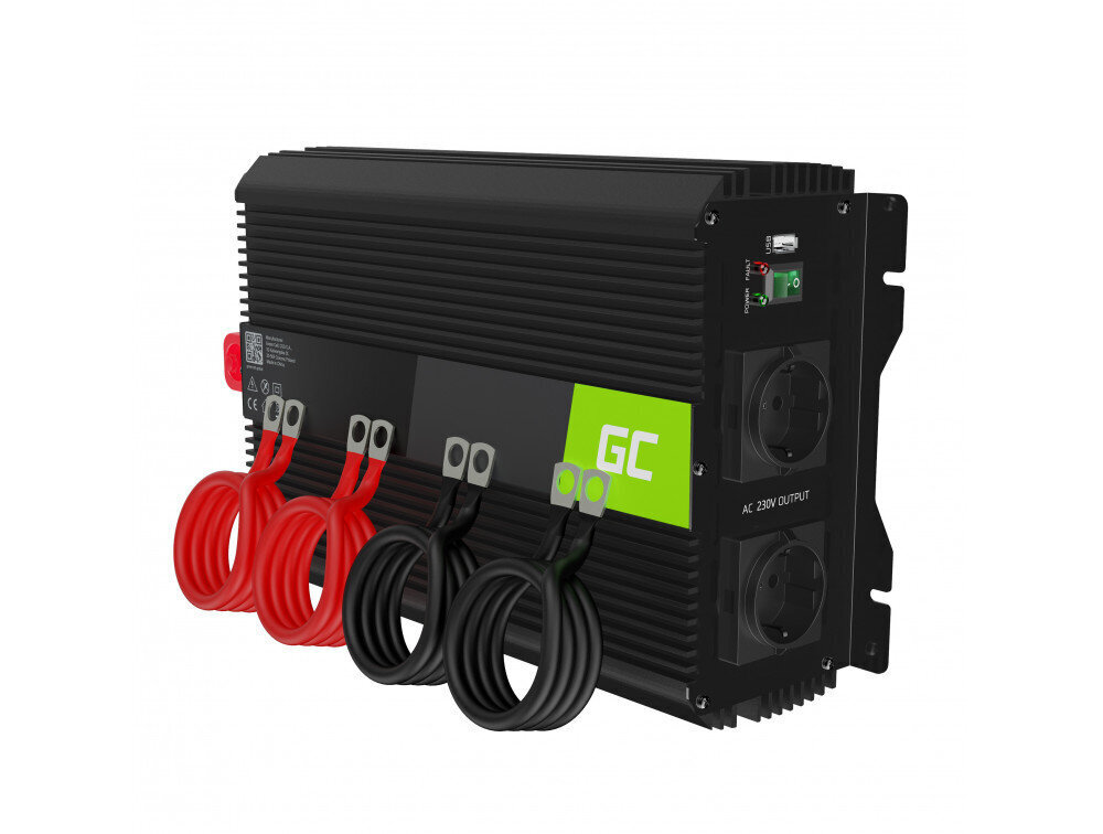 Inverter Green Cell, pingemuundur Pro 12V kuni 230 V 3000 W/6000 W modifitseeritud siinuslaine цена и информация | Elektrigeneraatorid | hansapost.ee