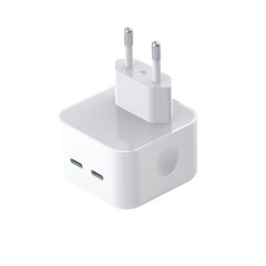 XO wall charger L102 PD 35W 2x USB-C white hind ja info | Laadijad mobiiltelefonidele | hansapost.ee