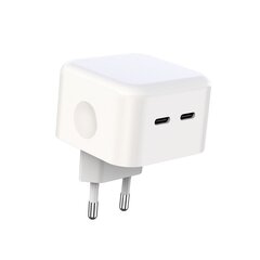 XO wall charger L102 PD 35 Вт 2x USB-C white цена и информация | XO Мобильные телефоны, Фото и Видео | hansapost.ee