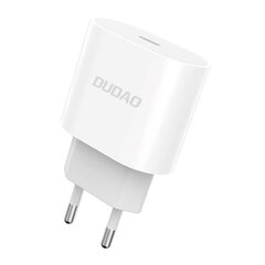 Travel charger Dudao A8SEU 1x USB-C, PD 20 Вт (white) цена и информация | Зарядные устройства для телефонов | hansapost.ee