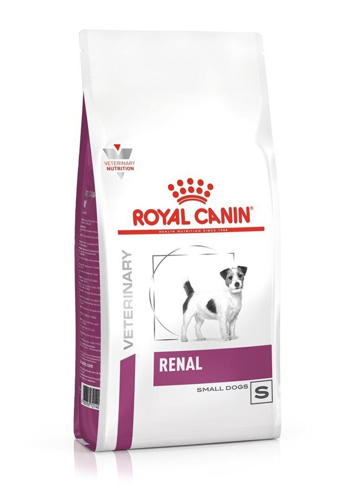 Kuivtoit väikestest tõugudest neerupuudulikkusega koertele Royal CaninVet Renal Small Dogs, 1,5 kg цена и информация | Koerte kuivtoit ja krõbinad | hansapost.ee