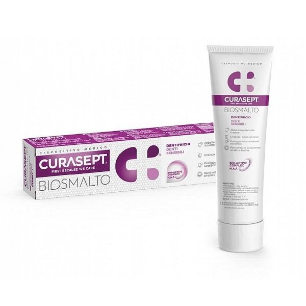 Hambapasta Curasept Biosmalto Sensitive teeth 75ml hind ja info | Hambaharjad, hampapastad ja suuloputusvedelikud | hansapost.ee