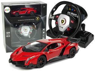 Raadio teel juhitav Lamborghini Veneno 1:24 Punane цена и информация | Игрушки для мальчиков | hansapost.ee