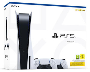 PlayStation 5 Blu-Ray + 2 DualSense Controller (C Chassis) цена и информация | Игровые приставки | hansapost.ee