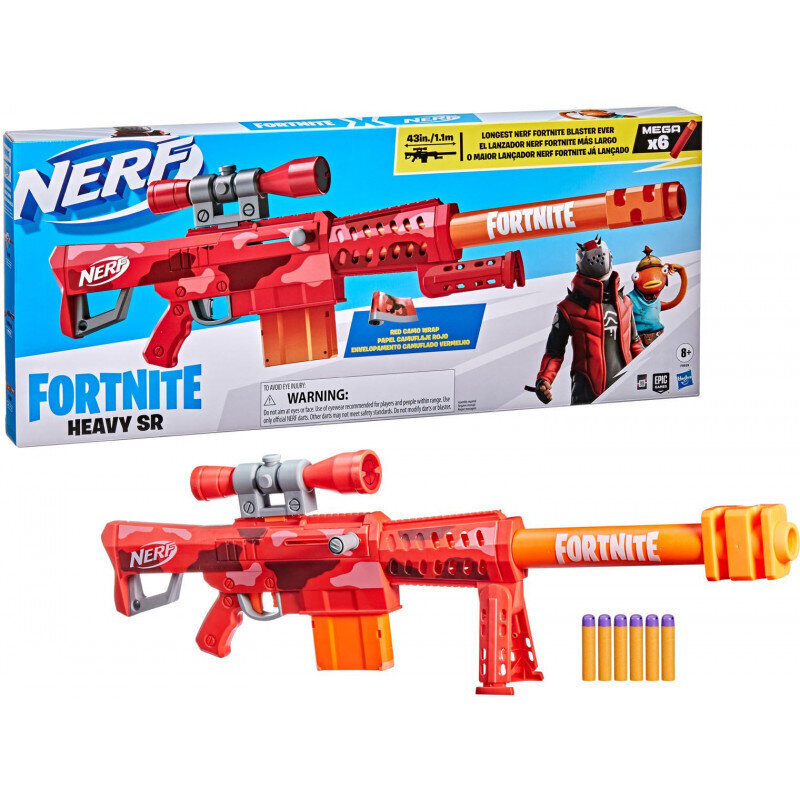 Mängurelv Hasbro Nerf Fortnite Heavy SR F0928 цена и информация | Mänguasjad poistele | hansapost.ee