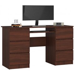 Письменный стол NORE A-11, темно-коричневый цена и информация | Компьютерные, письменные столы | hansapost.ee