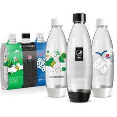 Saturaatori pudelikomplekt, limiteeritud väljaanne, 3 x 1000 ml, SodaStream hind ja info | Mulliveemasinad | hansapost.ee