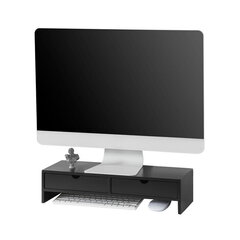 Подставка под монитор SoBuy BBF02-SCH, черная цена и информация | Тумбы под телевизор | hansapost.ee
