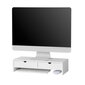 Monitorialus SoBuy BBF02-W, valge hind ja info | Televiisori alused | hansapost.ee