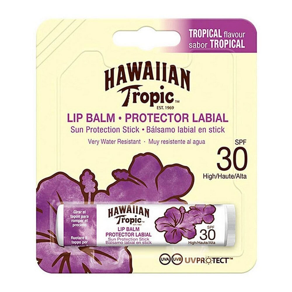 Huulepalsam Hawaiian Tropic Lip Protection Stick SPF30, 4g цена и информация | Huulekosmeetika | hansapost.ee