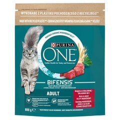 Kuivtoit kassidele Purina One Bifensis veiselihaga, 800 g price and information | Dry cat food and cat crackers | hansapost.ee