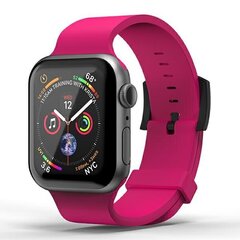 SuperDry Watchband Apple Watch 42|44|45 |49 mm Series 4|5|6|7|8|SE|SE2|Ultra Silicone różowy|pink 41680 цена и информация | Аксессуары для смарт-часов и браслетов | hansapost.ee