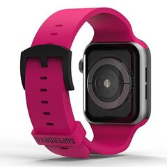 SuperDry Watchband Apple Watch 42|44|45 |49 mm Series 4|5|6|7|8|SE|SE2|Ultra Silicone różowy|pink 41680 цена и информация | Аксессуары для смарт-часов и браслетов | hansapost.ee