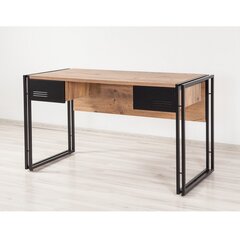 Письменный стол Kalune Design Cosmo Siesta, коричневый/черный цена и информация | Компьютерные, письменные столы | hansapost.ee