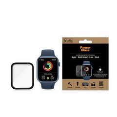 PanzerGlass Curved Apple Watch 7 45mm Antibacterial czarny|black цена и информация | Аксессуары для смарт-часов и браслетов | hansapost.ee
