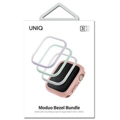 UNIQ ramki do Moduo 3in1 Apple Watch Series 4|5|6|7|8|SE 40|41mm Szałwiowy-Lillak-Biały|Sage-Lilac-White цена и информация | Аксессуары для смарт-часов и браслетов | hansapost.ee