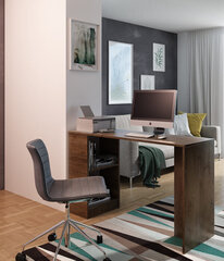 Письменный стол ADRK Furniture Jack, коричневый цена и информация | Компьютерные, письменные столы | hansapost.ee