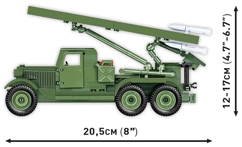 Konstruktor Cobi Klocki BM-13 Katyusha, 440 tk. цена и информация | Klotsid ja konstruktorid | hansapost.ee