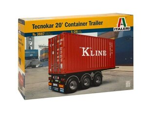 Italeri - 20' Container Trailer, 1/24, 3887 цена и информация | Конструкторы и кубики | hansapost.ee