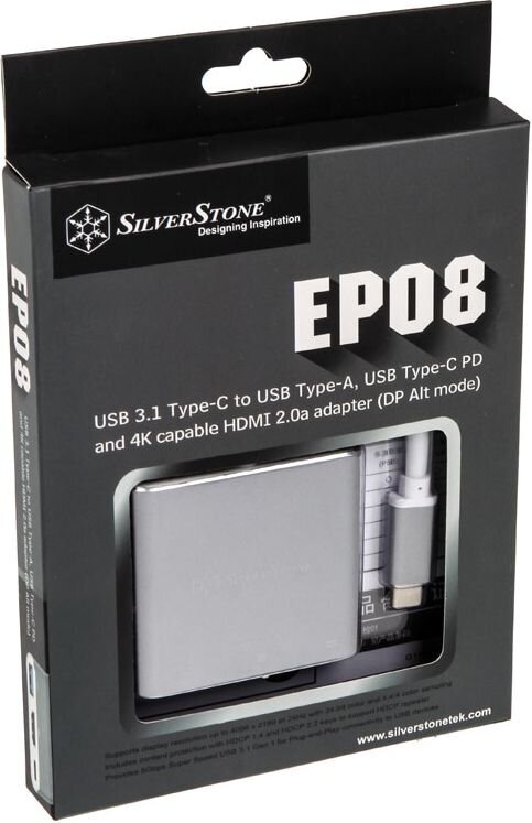 SilverStone SST-EP08C price and information | Mobiiltelefonide kaablid | hansapost.ee