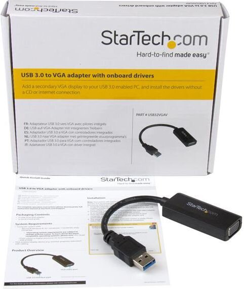 StarTech USB32VGAV hind ja info | USB adapterid ja jagajad | hansapost.ee