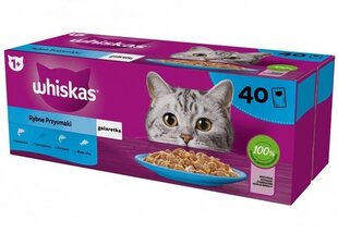 Konserv kassidele Whiskas Fish Favourites in jelly, 40x85 g цена и информация | Лакомства для кошек | hansapost.ee