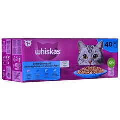 Konserv kassidele Whiskas Fish Favourites in jelly, 40x85 g цена и информация | Лакомства для котов | hansapost.ee