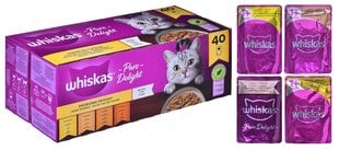 Konservide komplekt kassidele Whiskas Pure Delight, 40 x 85g цена и информация | Консервы для кошек | hansapost.ee