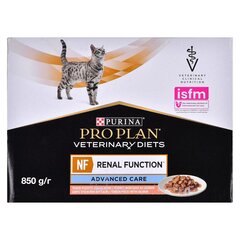 Konserv kassidele Purina Feline Veterinary Diets NF Renal Function lõhega, 10x85g цена и информация | Purina Nestle Товары для животных | hansapost.ee