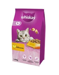 Whiskas kanaga, 6x1.4 kg hind ja info | Kassi kuivtoit ja kassikrõbinad | hansapost.ee