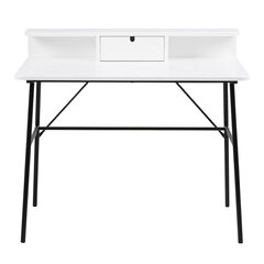Письменный стол Selsey Brova, белый/черный цена и информация | Компьютерные, письменные столы | hansapost.ee