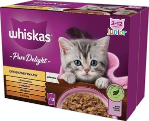 Konservide komplekt kassidele Whiskas Pure Delight, 12x85 g hind ja info | Kassikonservid | hansapost.ee