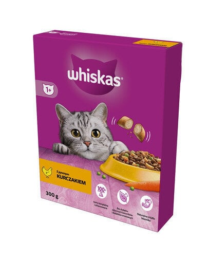 Whiskas kanaga, 6x300 g price and information | Kassi kuivtoit ja kassikrõbinad | hansapost.ee