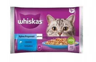 Whiskas täiskasvanud kassidele, lõhe ja tuunikalaga, 52x85 g hind ja info | Kassikonservid | hansapost.ee